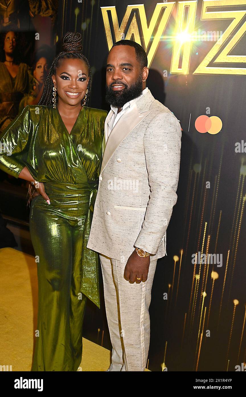 Kandi Burruss and Todd Tucker attend 'The Wiz' Broadway opening night at The Marquis Theatre in New York, New York, USA on April 17, 2024 Robin Platzer/ Twin Images/ Credit: Sipa USA/Alamy Live News Stock Photo