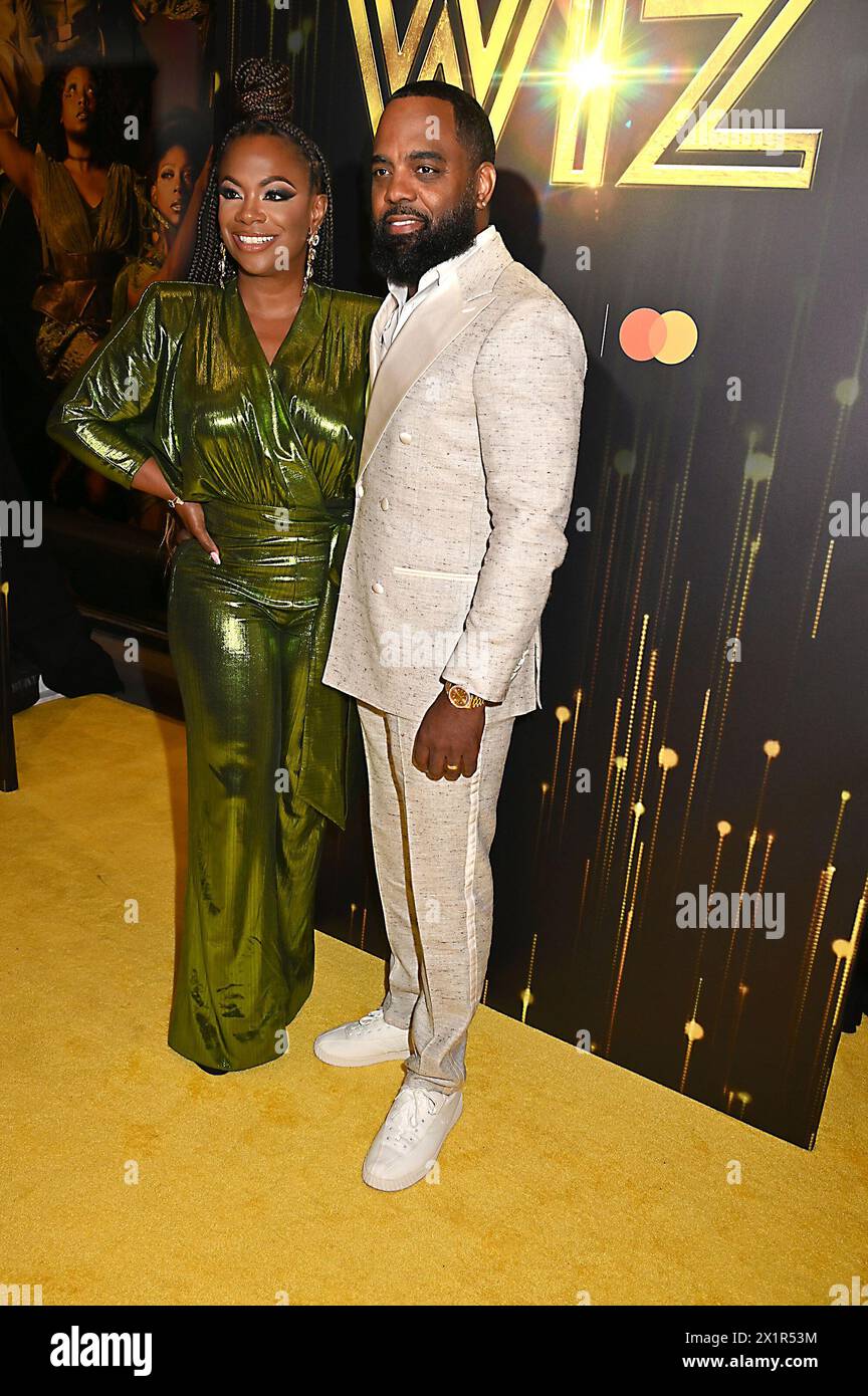 Kandi Burruss and Todd Tucker attend "The Wiz" Broadway opening night