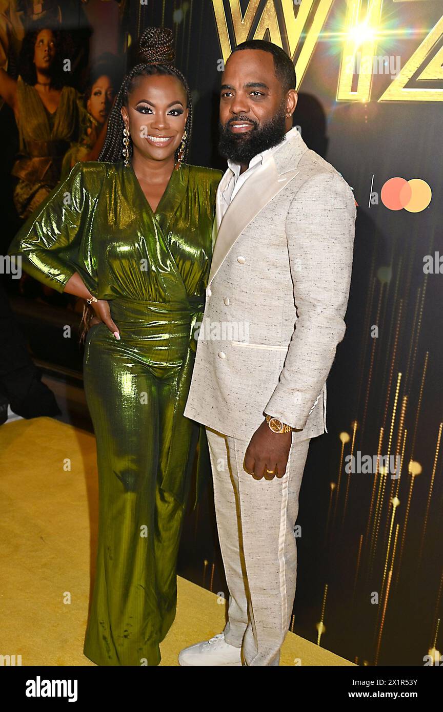 Kandi Burruss and Todd Tucker attends 'The Wiz' Broadway opening night at The Marquis Theatre in New York, New York, USA on April 17, 2024 Robin Platzer/ Twin Images/ Credit: Sipa USA/Alamy Live News Stock Photo