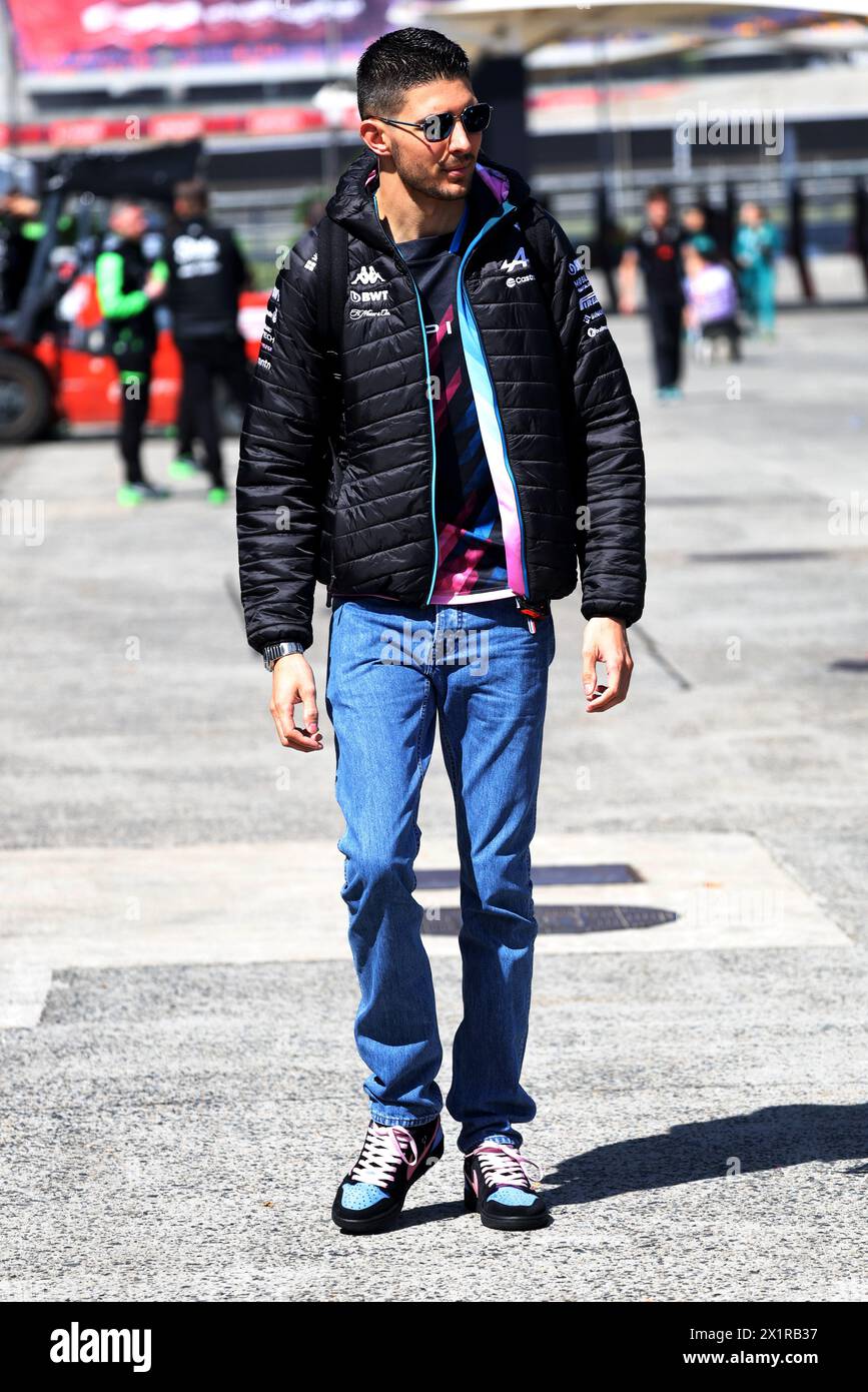 Shanghai China 18th Apr 2024 Esteban Ocon Fra Alpine F1 Team 18 04 2024 Formula 1 World Shanghai China 18th Apr 2024 Esteban Ocon Fra Alpine F1 Team 18 04 2024 Formula 1 World