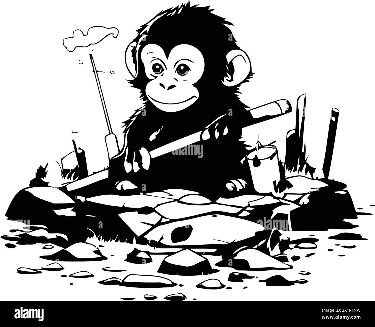 Monkey rock Cut Out Stock Images & Pictures - Alamy