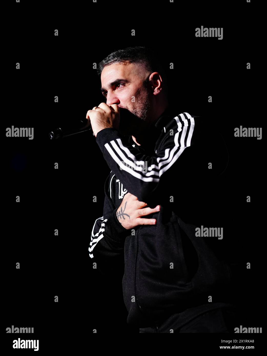 Bushido during concert in Vienna, Austria, on April 17, 2024. 20240417 PD10528 Credit APA