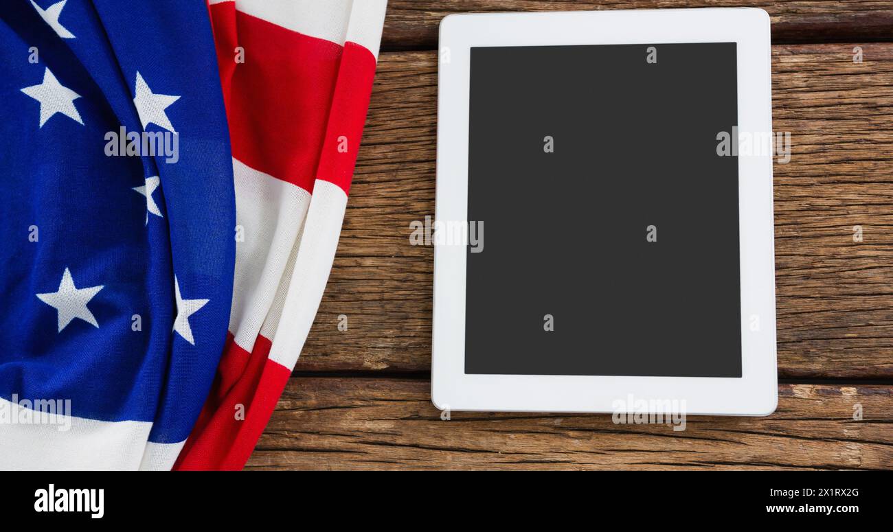American flag draping hi-res stock photography and images - Alamy