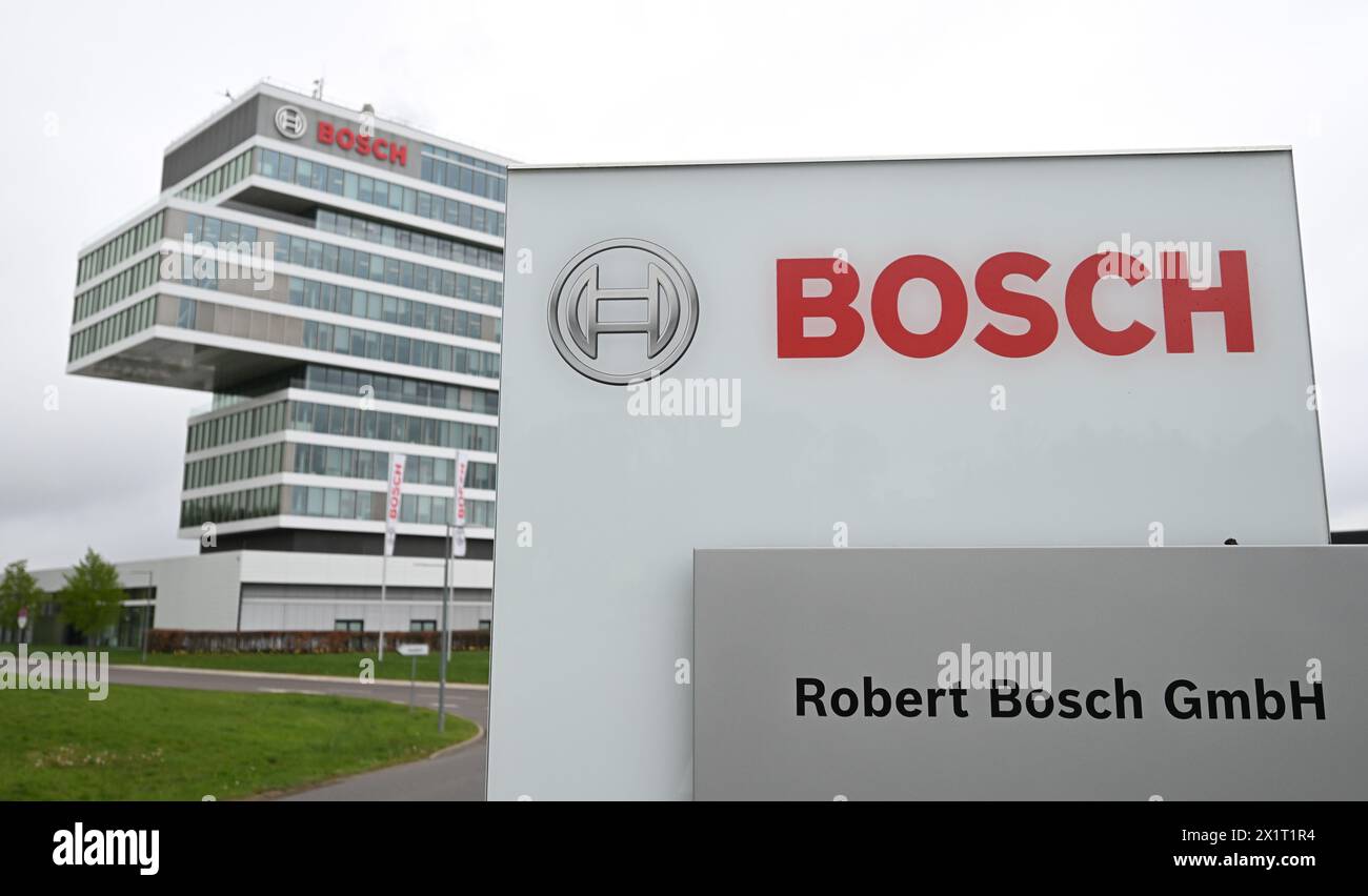 Renningen, Germany. 18th Apr, 2024. The logo of the Bosch technology ...