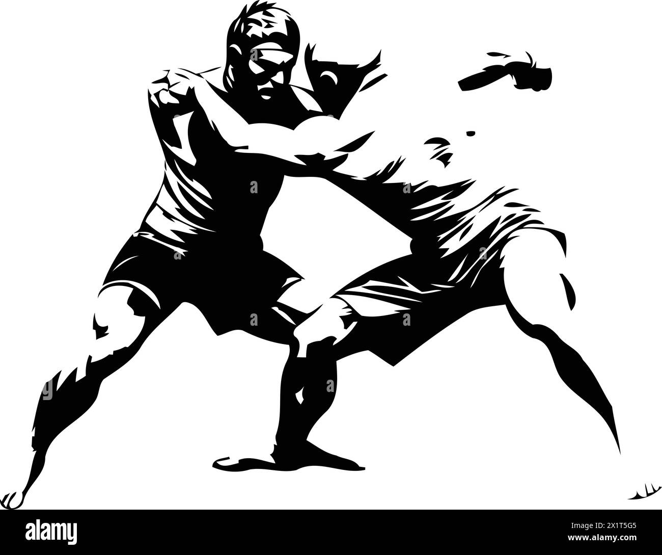 Rugby fight Stock Vector Images - Alamy
