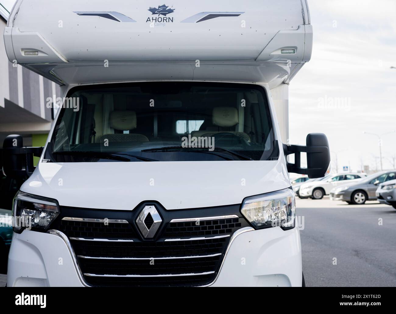 Renault Rv Semi Minsk, Belarus, April 18, 2024 - Front view Renault motorhome on ...
