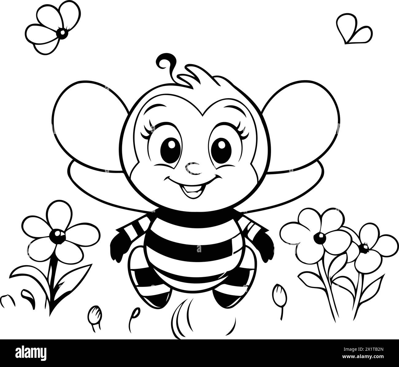 Flying bumble bee insect Black and White Stock Photos & Images - Alamy