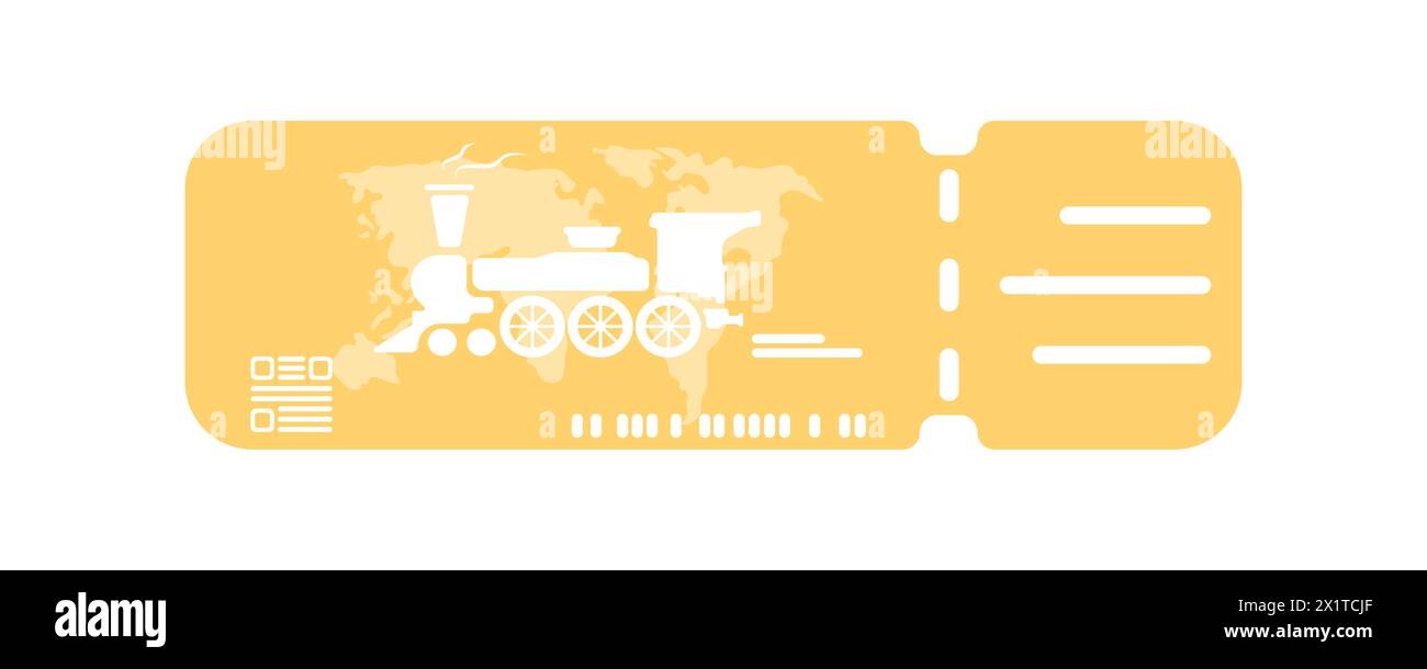 Booking a ticket for travel. Tourist train ticket. Railway ticket