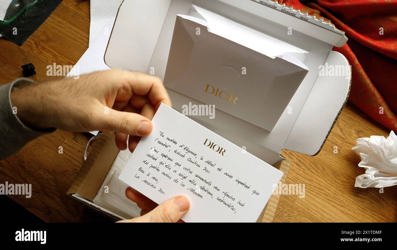 Christian dior boutique paris hi-res stock photography and images
