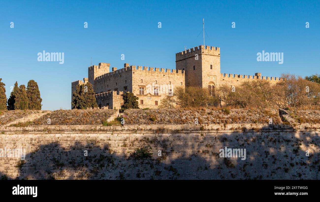 Palace of the Grand Master of the Knights of Rhodes Stock Photo