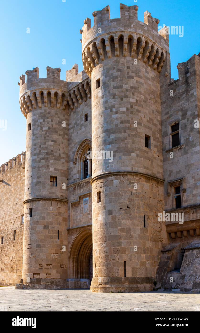 Palace of the Grand Master of the Knights of Rhodes Stock Photo