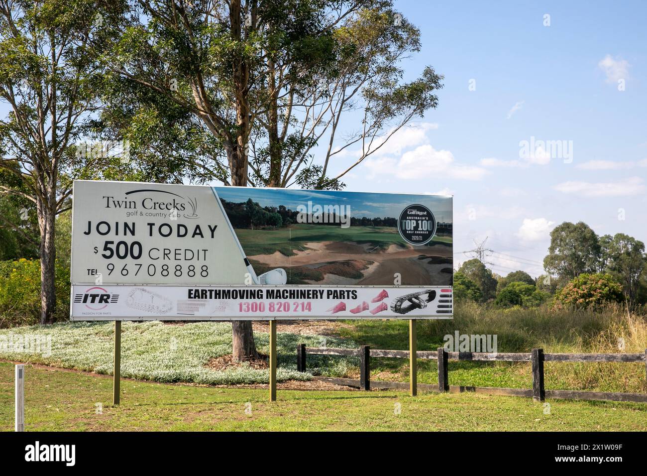 Australian golf resort, Twin Creeks golf and country club in Luddenham