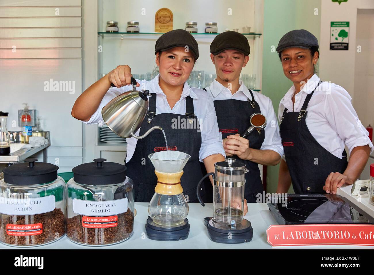 Laboratorio del Cafe, Laboratory coffee, Plaza Botero, Medellin