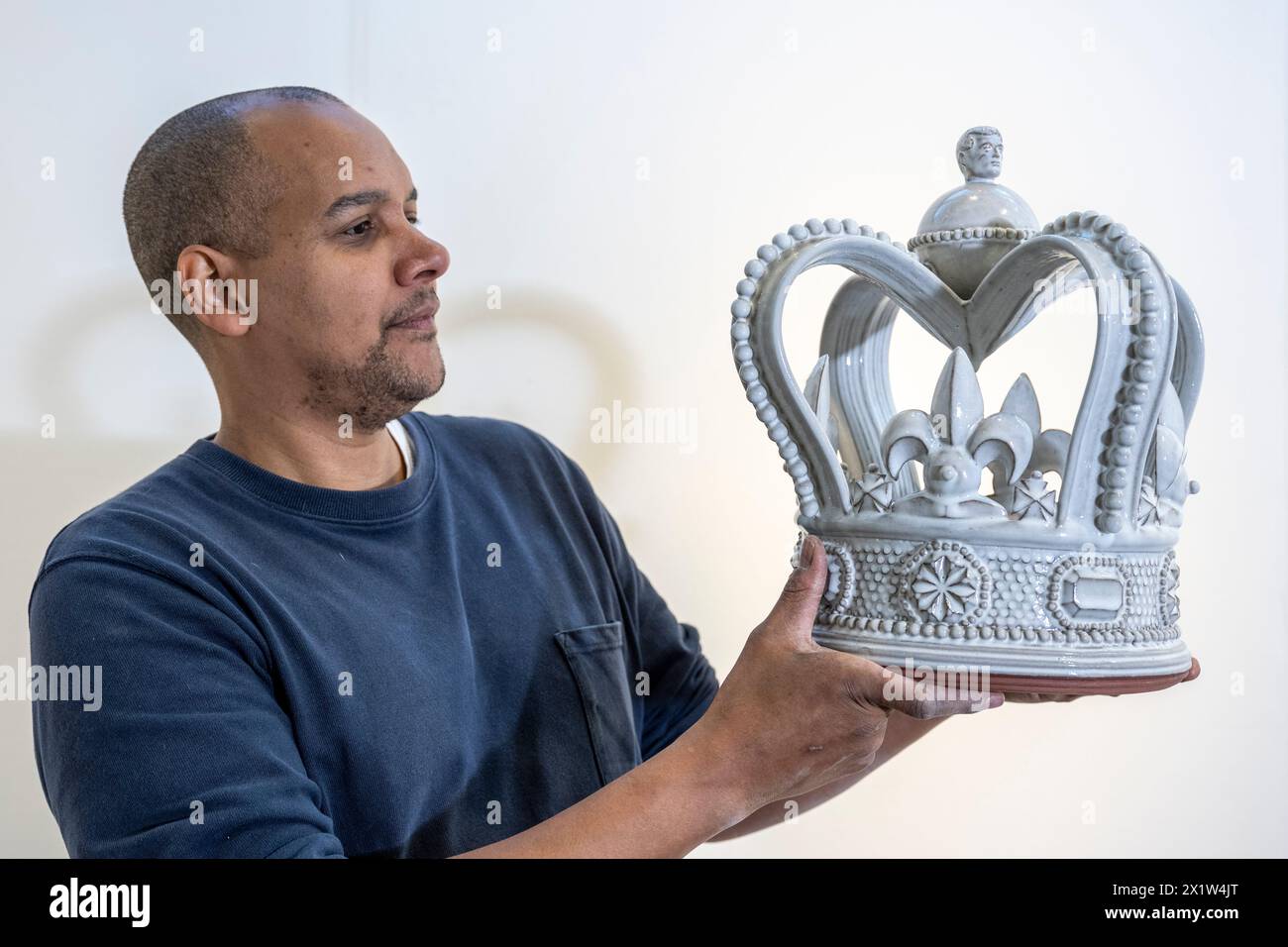 London, UK. 18 April 2024. Rich Miller, from Great Pottery Throwdown