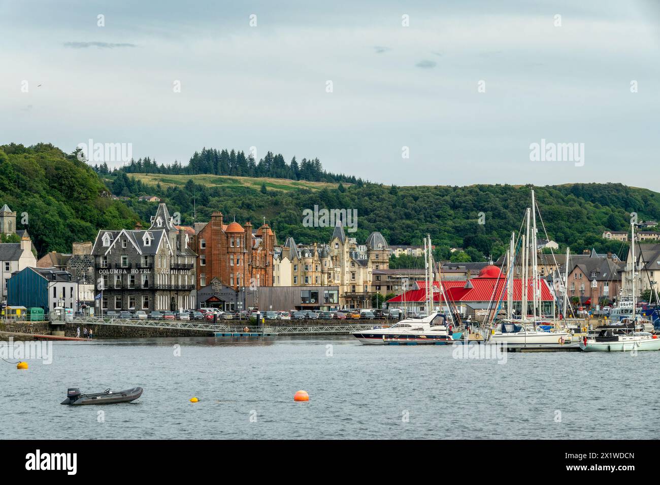 Town and harbor of Oban in Argyll, Scotland, UK Stock Photo
