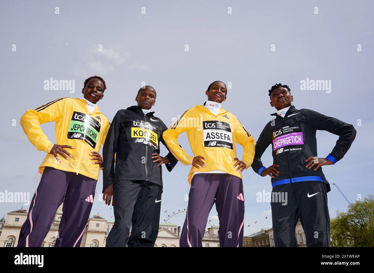 Kenya's Peres Jepchirchir, Kenya's Brigid Kosgei, Ethiopia's Tigst ...