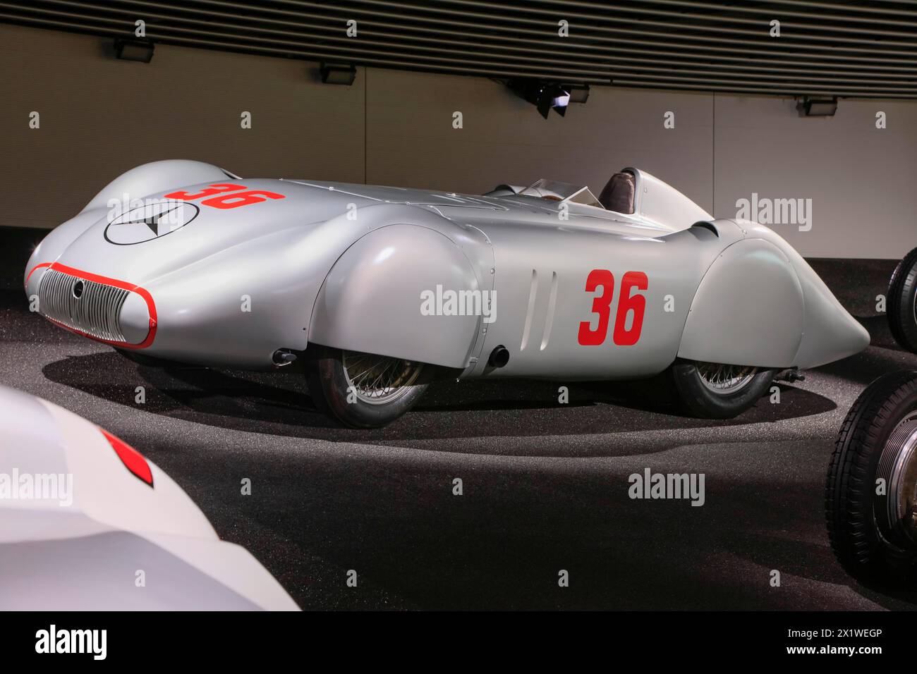 Mercedes-Benz W 25 Avus streamlined racing car, Mercedes-Benz Museum ...