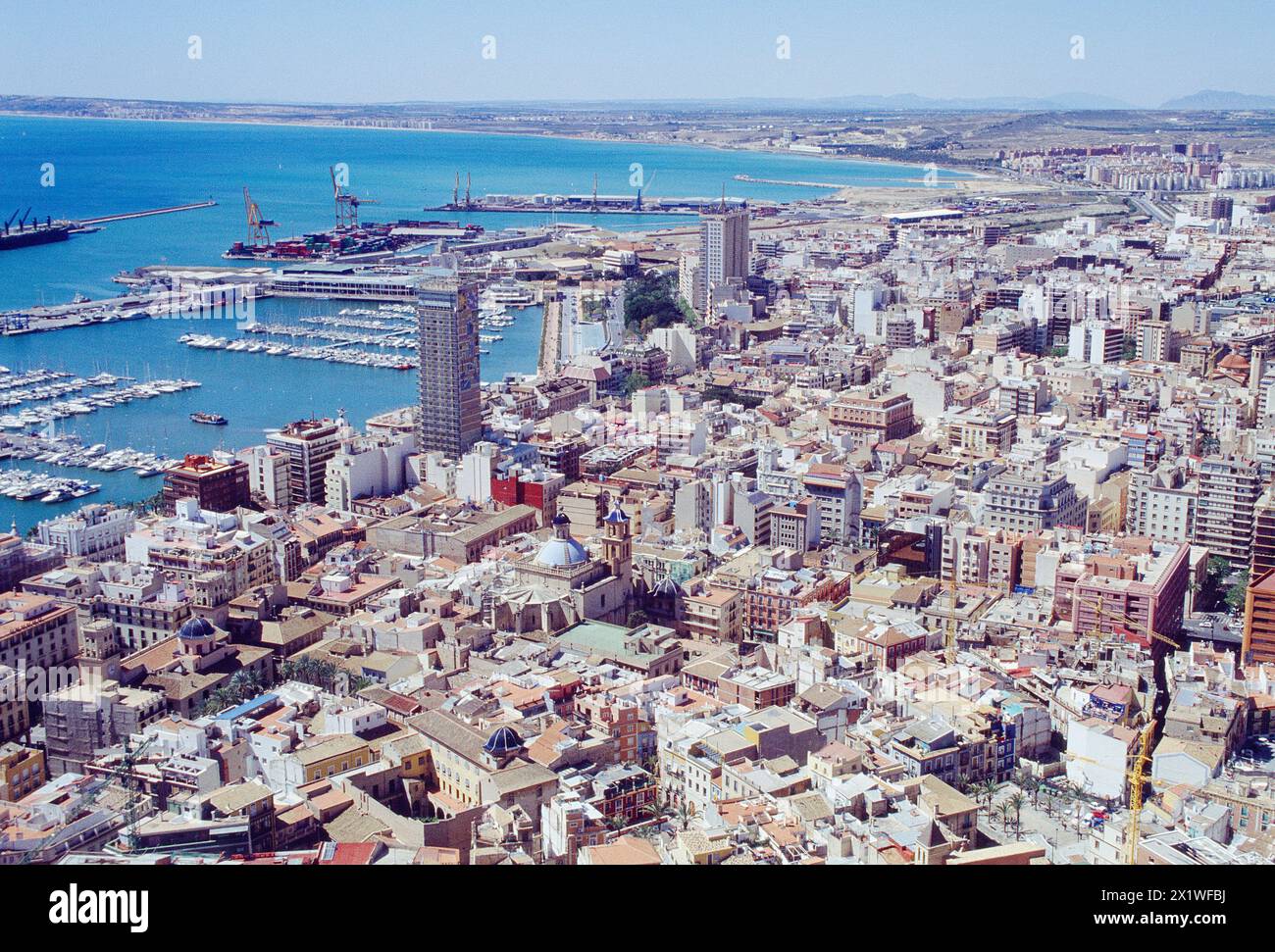 Aerial view. Alicante, Comunidad Valenciana, Spain. Stock Photo