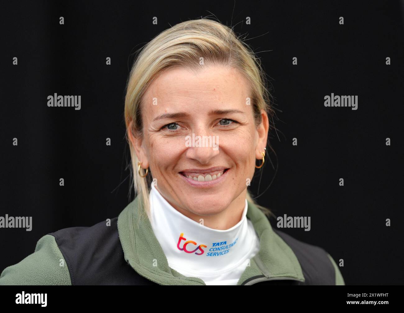 Manuela Schar during the elite wheelchair press conference held at the