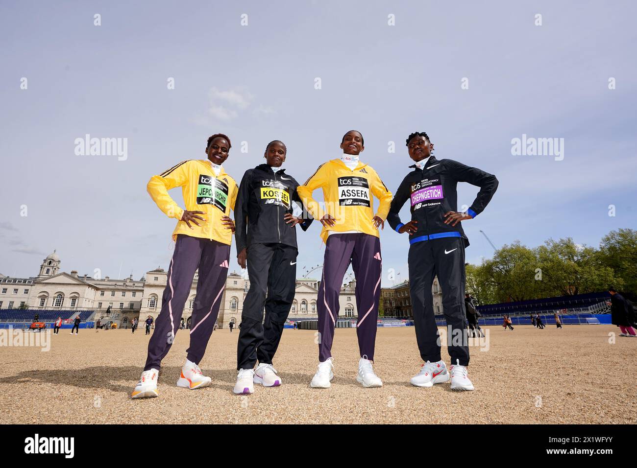 Kenya's Peres Jepchirchir, Kenya's Brigid Kosgei, Ethiopia's Tigst ...