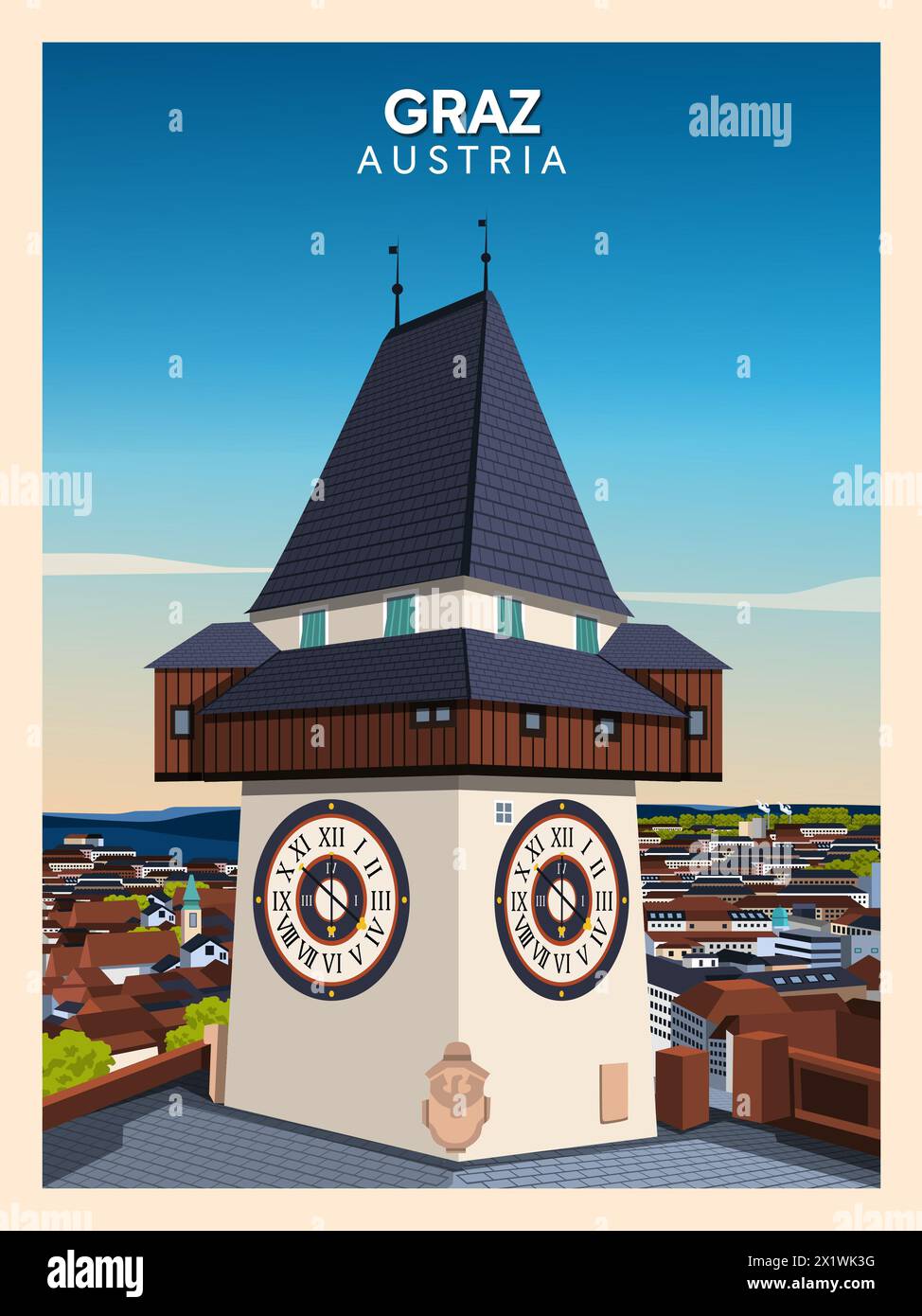 Poster of graz hi-res stock photography and images - Alamy