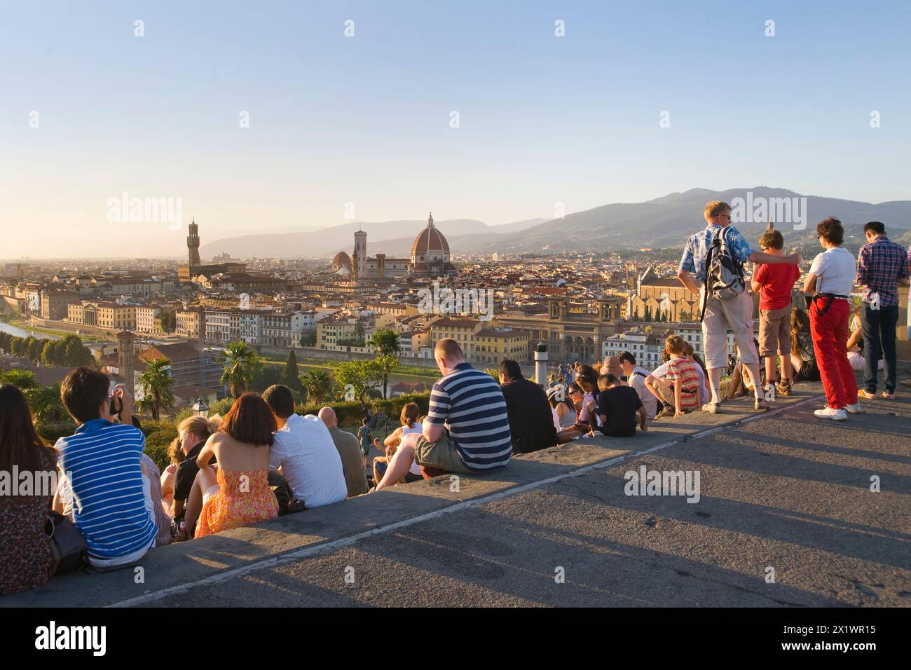Panorama From the Belvedere Square. Florence. Tuscany Stock Photo