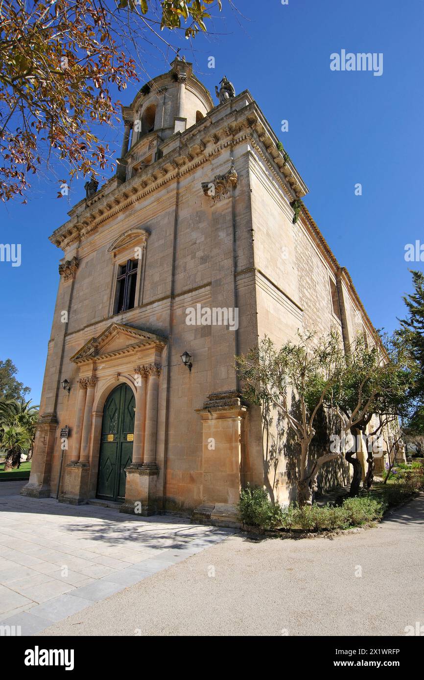 Ragusa. Ibla. Church of San Giacomo In the Ibleo Garden. Sicily. Italy Stock Photo