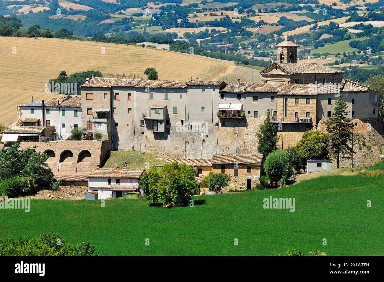 Nidastore Castle. Arcevia. Marche. Italy Stock Photo