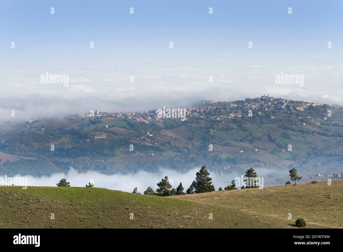 View of the Village. Cupramontana. Marche. Italy Stock Photo