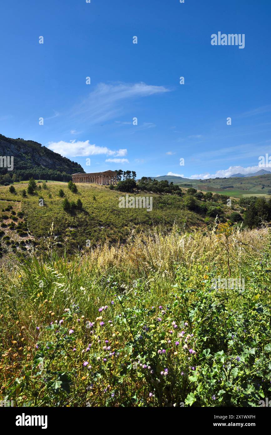 Temple. Archaeological Area of segesta. Calatafimi. Sicily Stock Photo