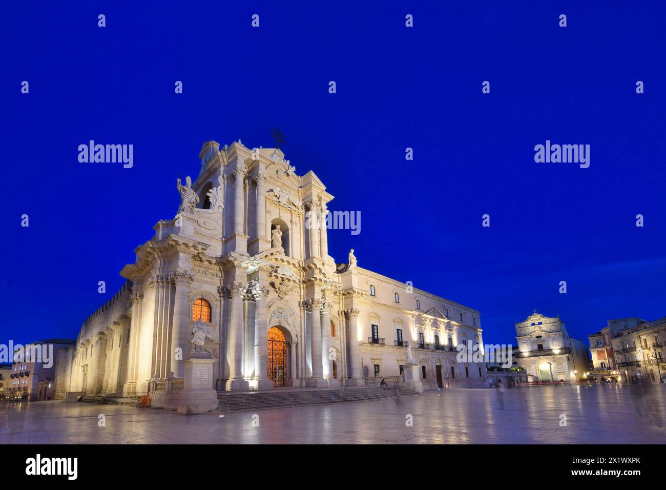 Piazza Duomo With The Cathedral Of The Nativity Of Holy Mary Island Of Piazza Duomo With The Cathedral Of The Nativity Of Holy Mary Island Of