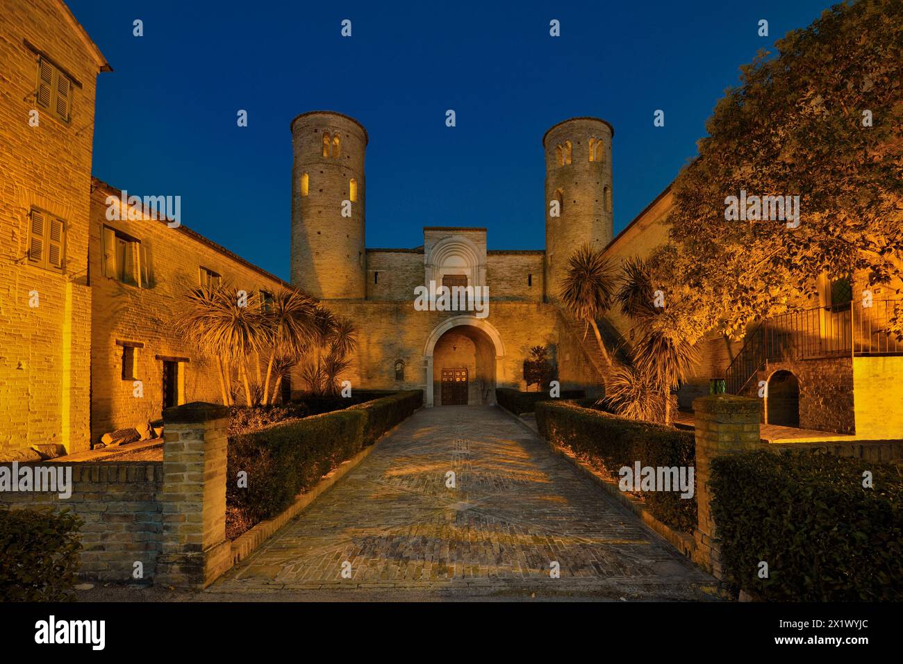 Abbey of San Claudio Al Chienti. Corridonia. Marche. Italy Stock Photo
