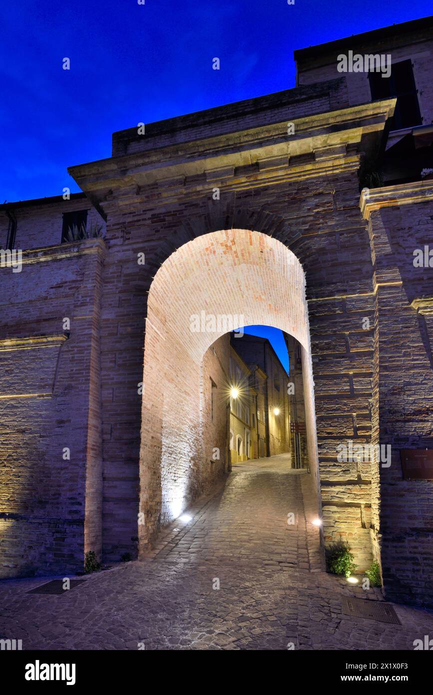 Porta De Moscé. Monte San Giusto. Marche. Italy Stock Photo