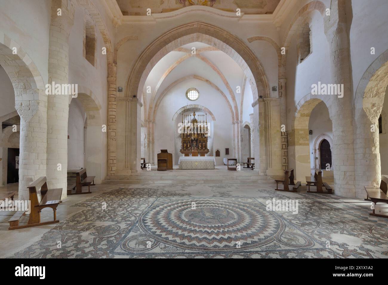 Church of the Abbey of Santa Maria A Mare. Island of San Nicola. Tremiti Islands. Apulia. Italy Stock Photo