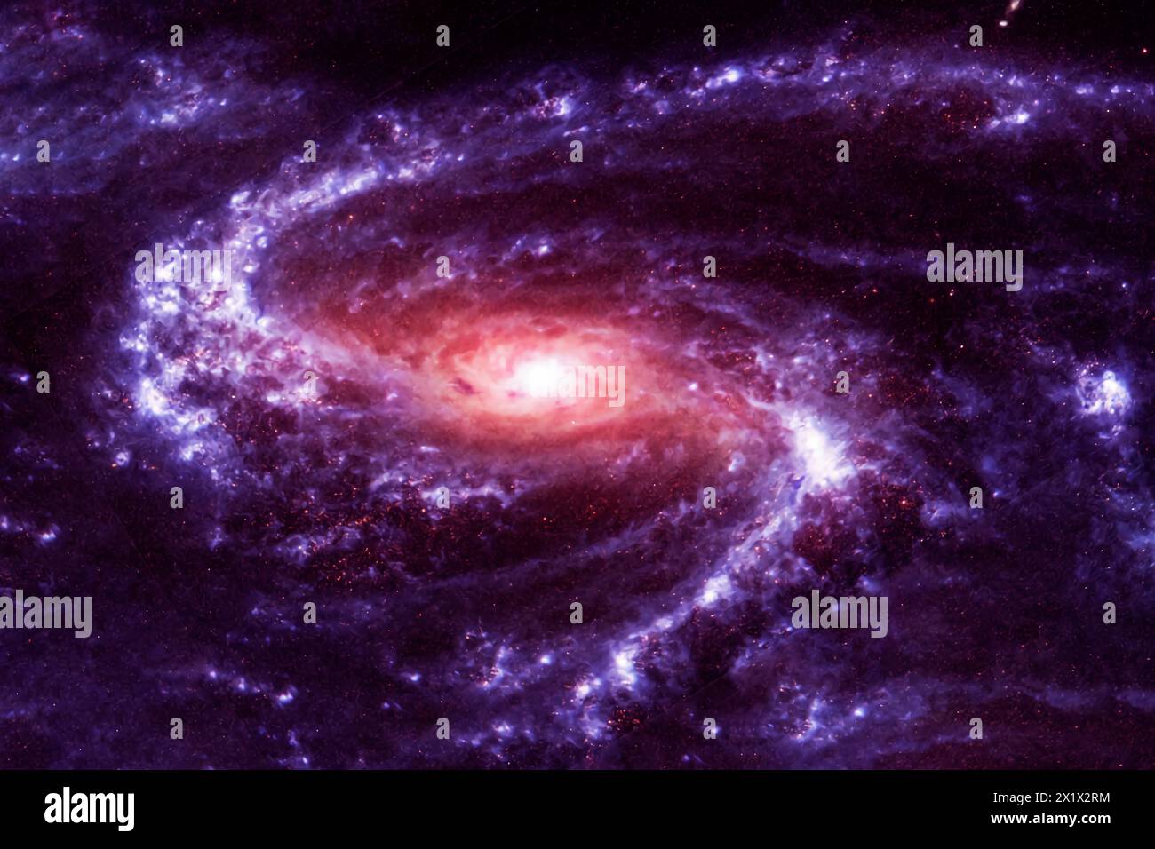 Beautiful blue cosmic nebula. Elements of this image furnished by NASA ...