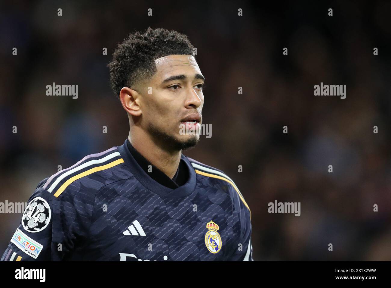 Etihad Stadium, Manchester, UK. 17th Apr, 2024. Champions League Football, Quarter Final, Manchester City versus Real Madrid;Jude Bellingham of Real Madrid Credit: Action Plus Sports/Alamy Live News Stock Photo