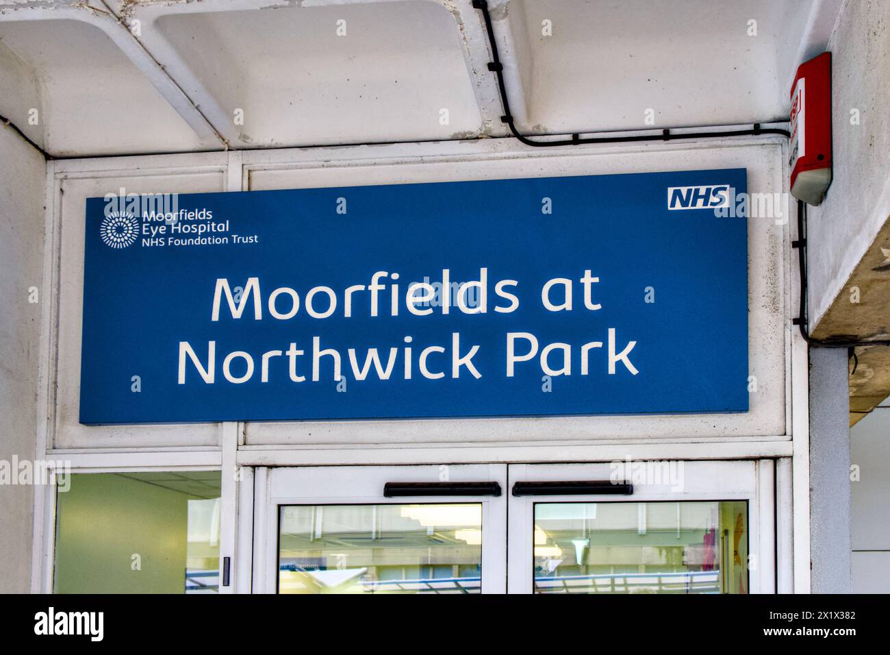 Moorfields at Northwick Park Eye Hospital, Watford Road, Harrow, Borough of Brent, London, England, UK Stock Photo