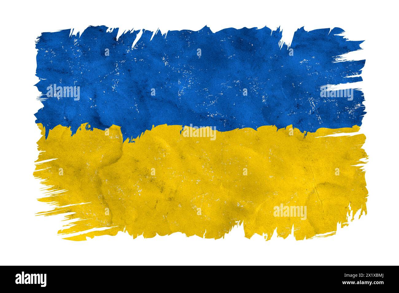 Dirty flag ukraine banner icon hi-res stock photography and images - Alamy
