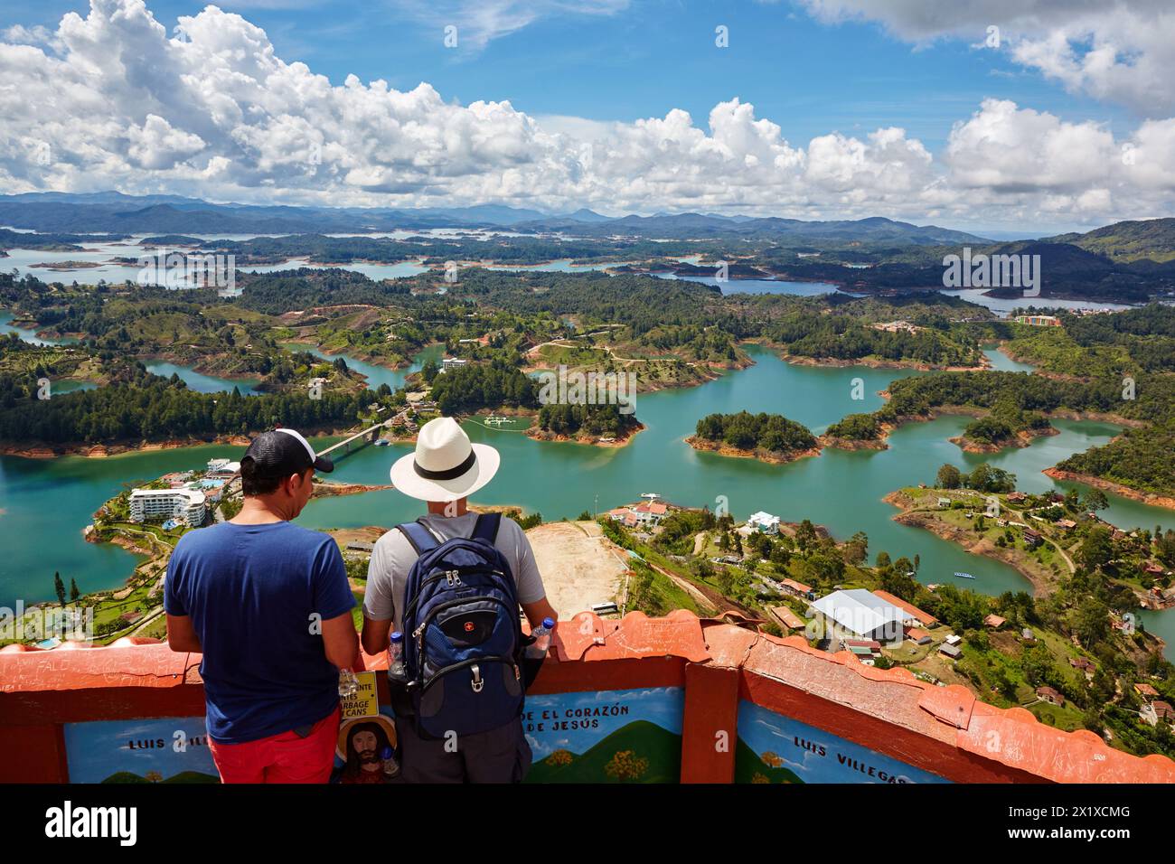 Guatape Reservoir Pe ol Stone El Pe ol Antioquia Colombia South 