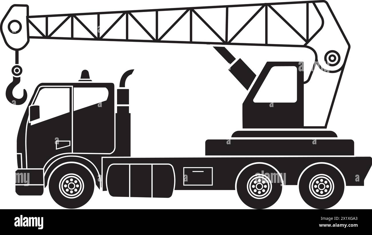 Crane truck icon vector illustration design Stock Vector Image & Art ...