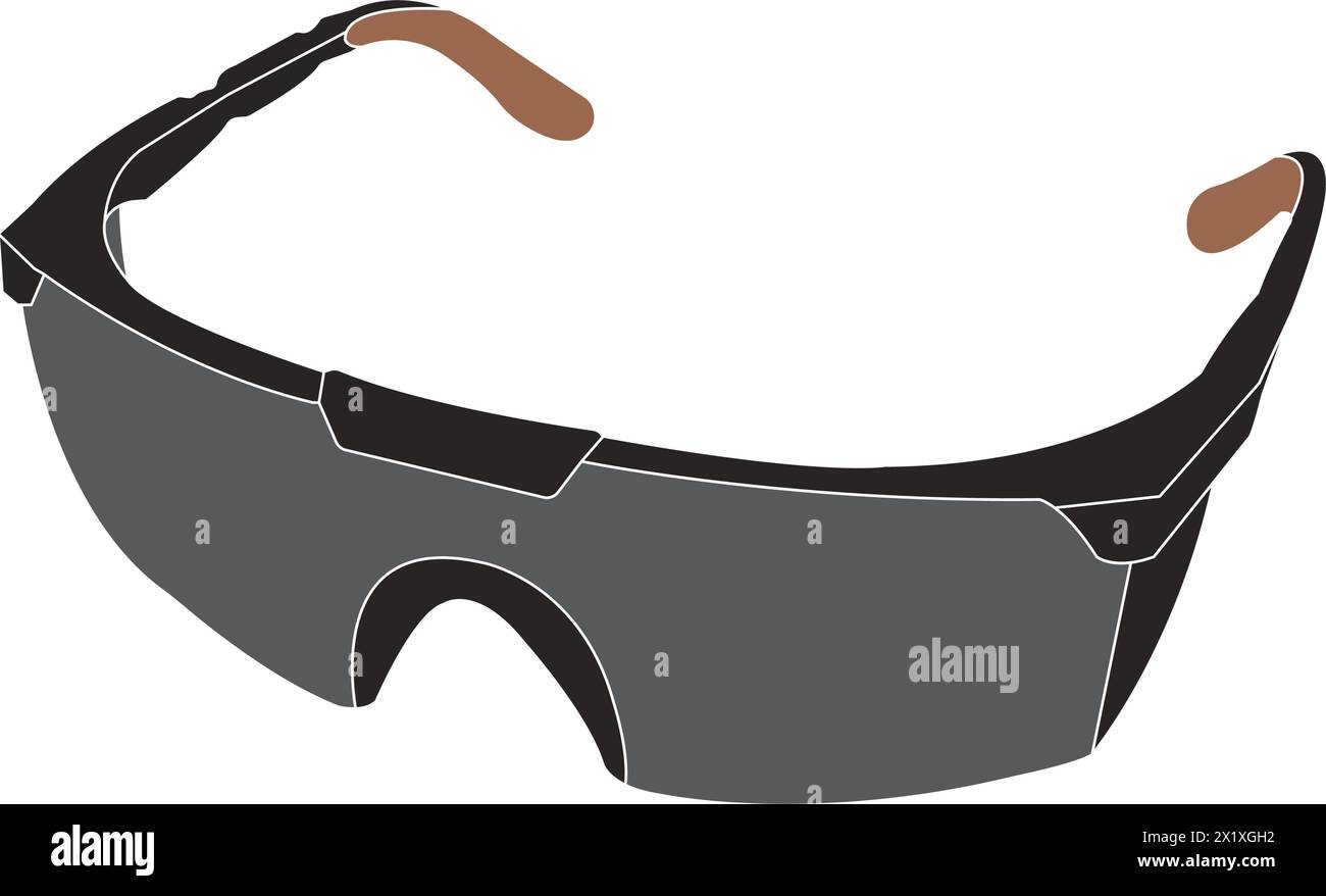 Welding glasses icon vector illustration symbol design Stock Vector