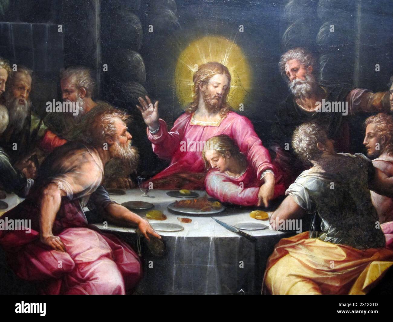 Giorgio vasari Last Supper Stock Photo - Alamy