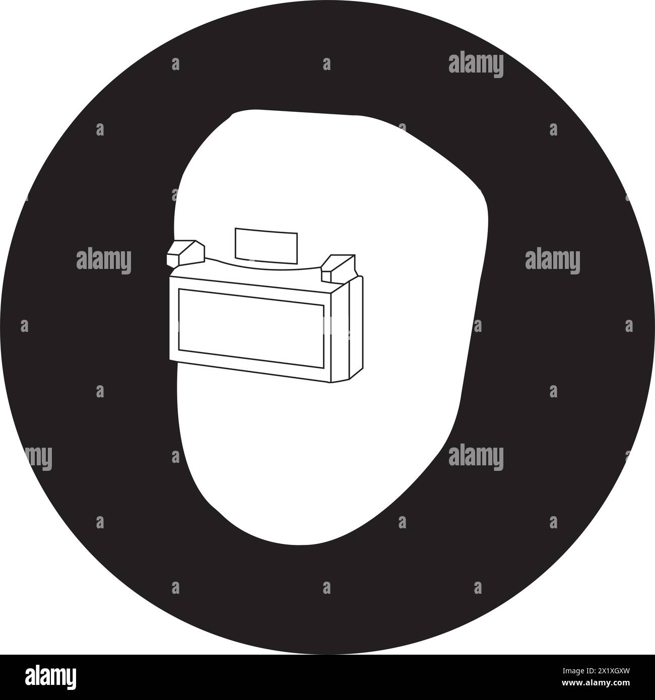 Welding glasses icon vector illustration symbol design Stock Vector