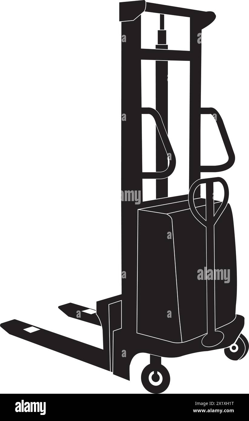 Electric hand forklift icon vector illustration design Stock Vector