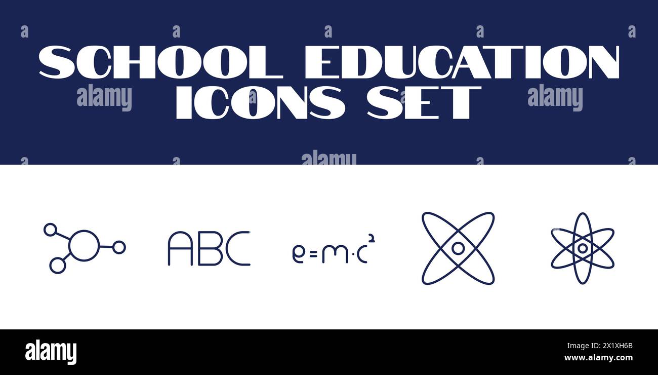 School Icons Set Vector Illustration education icon Student vector ...