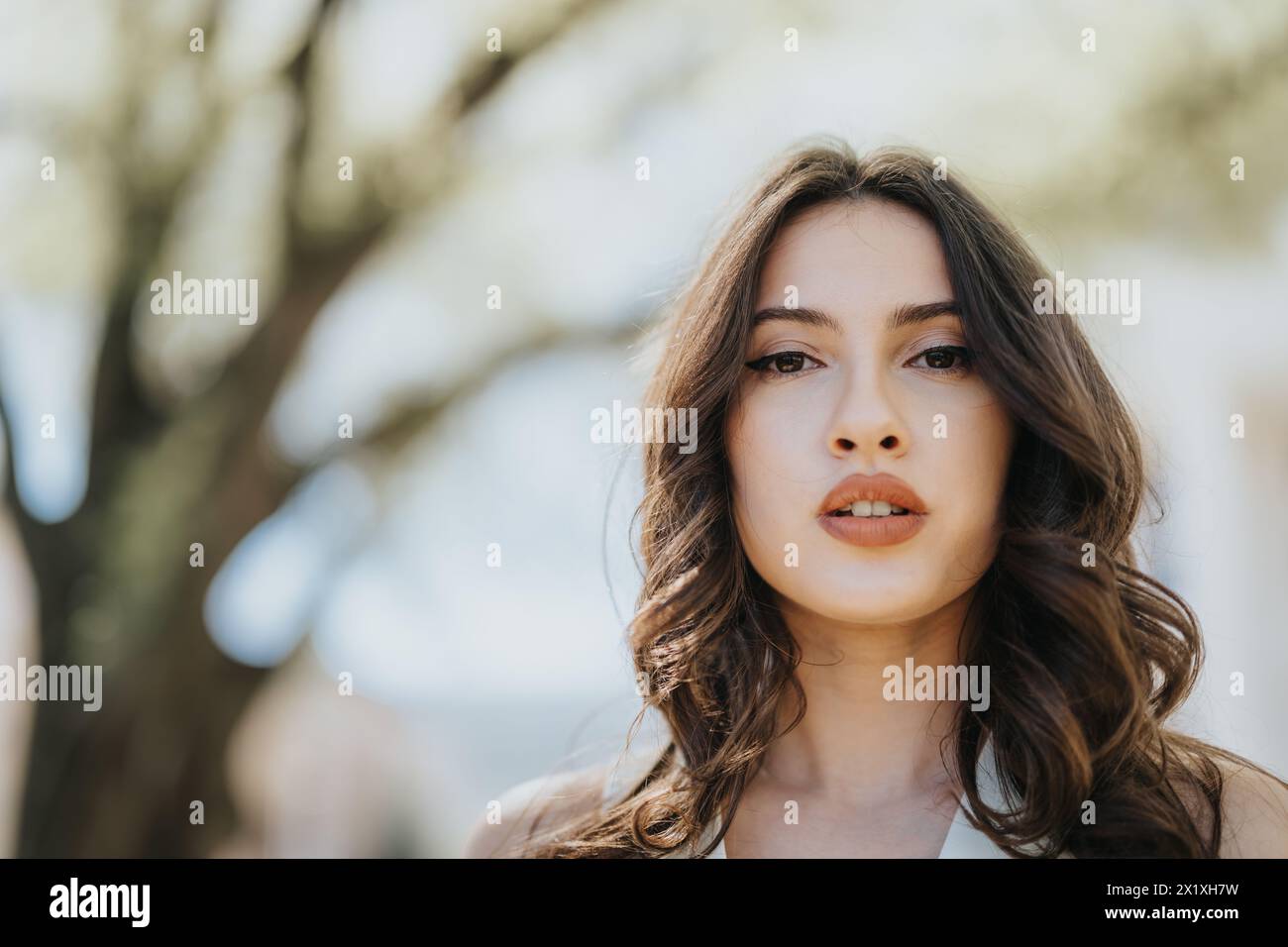 Young individual curly hair hi-res stock photography and images - Alamy