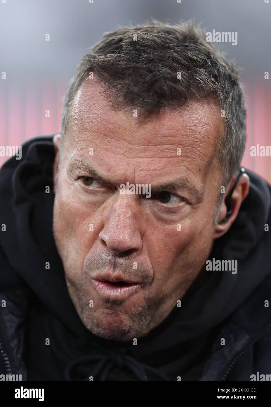London, UK. 18th Apr, 2024. Former player Lothar Matthaus now German TV pundit during the UEFA Europa League match at the London Stadium, London. Picture credit should read: David Klein/Sportimage Credit: Sportimage Ltd/Alamy Live News Stock Photo