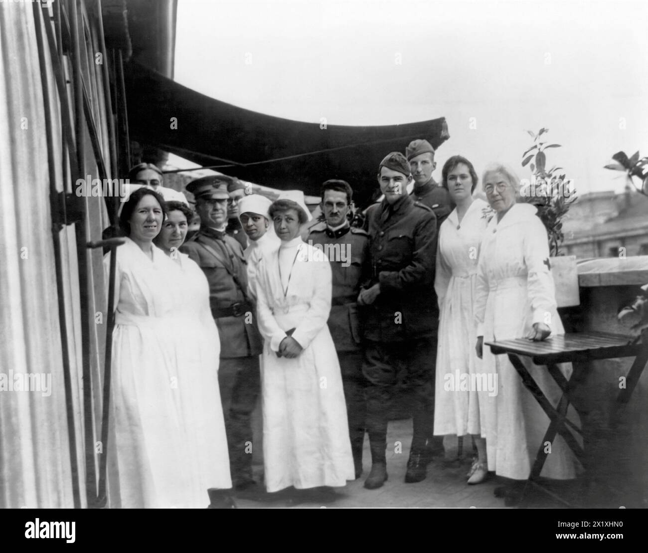American Red Cross hospital, Milan, Italy - between 1917 and 1919 Stock Photo