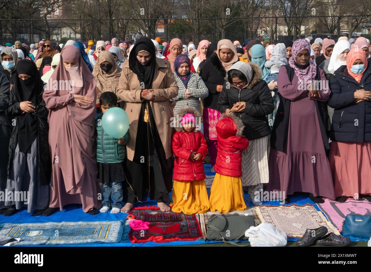 Muslims come together for Prayer at the Parade Grounds by Prospect