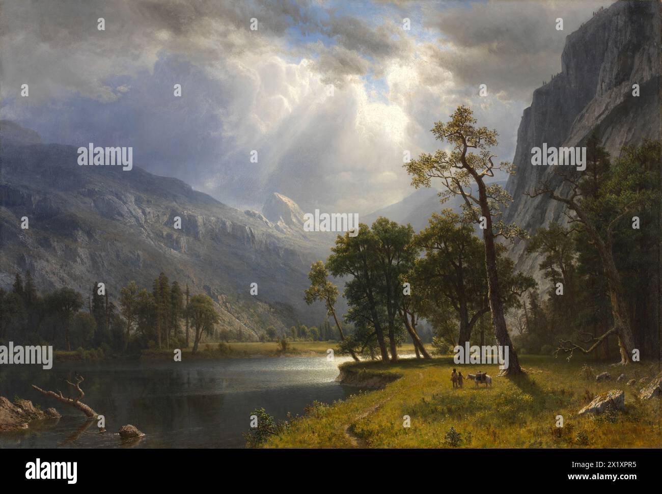 Mount Starr King, Yosemite. Albert Bierstadt. 1866. Stock Photo